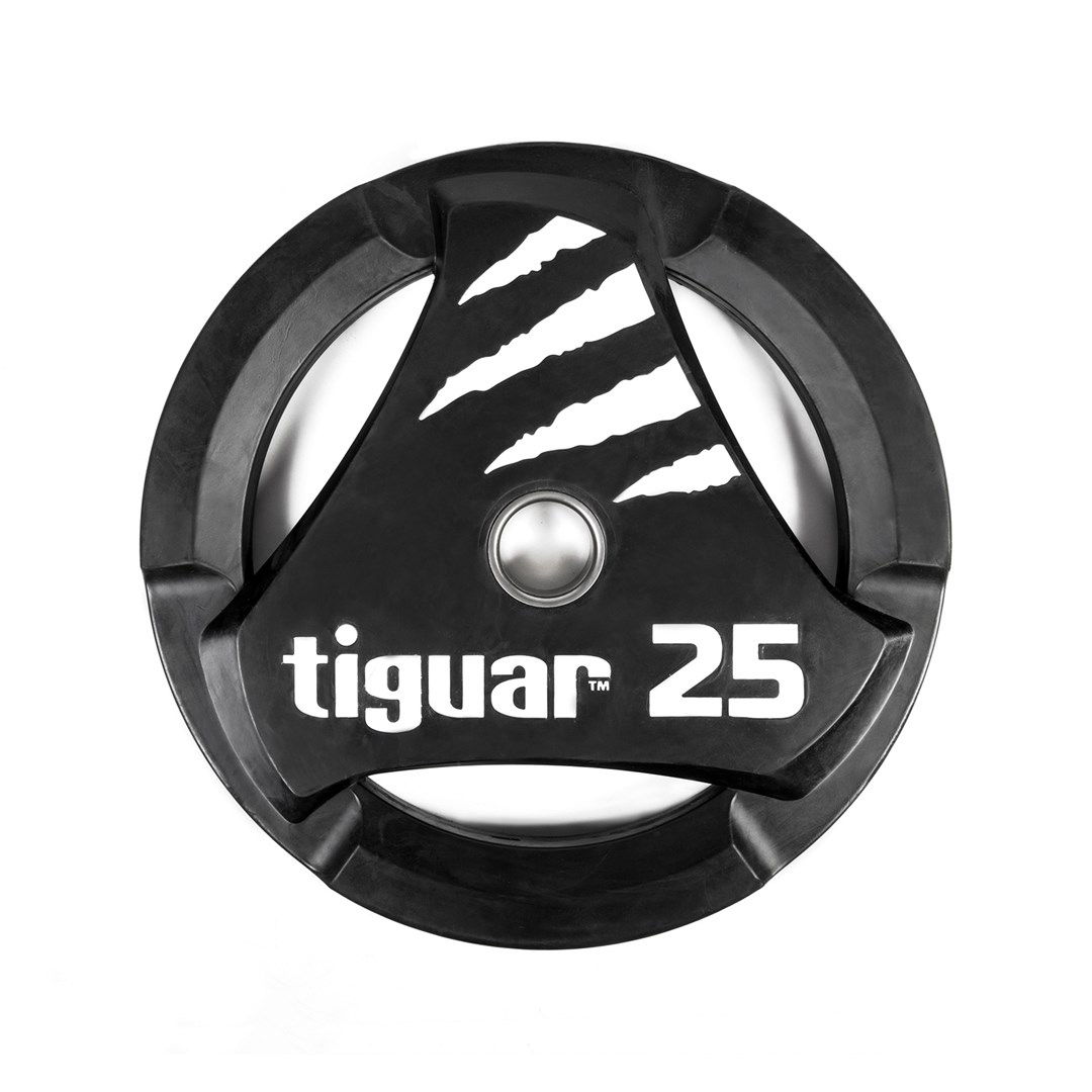 Obciążenie Powlekane Gumowane Tiguar 25 kg Ciężar Siłownia Trening Fitness