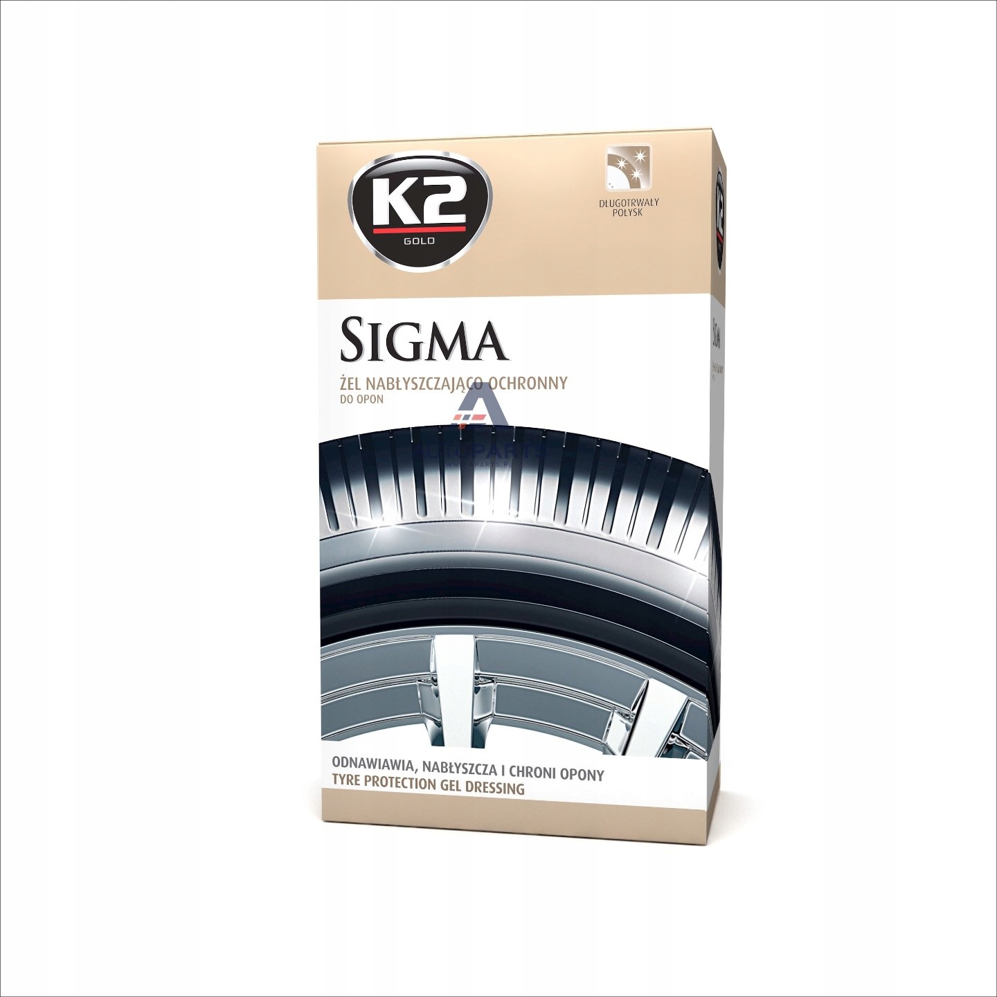 

K2 Sigma Żel Do Nabłyszczania Opon Gumy 0,5L gąbka