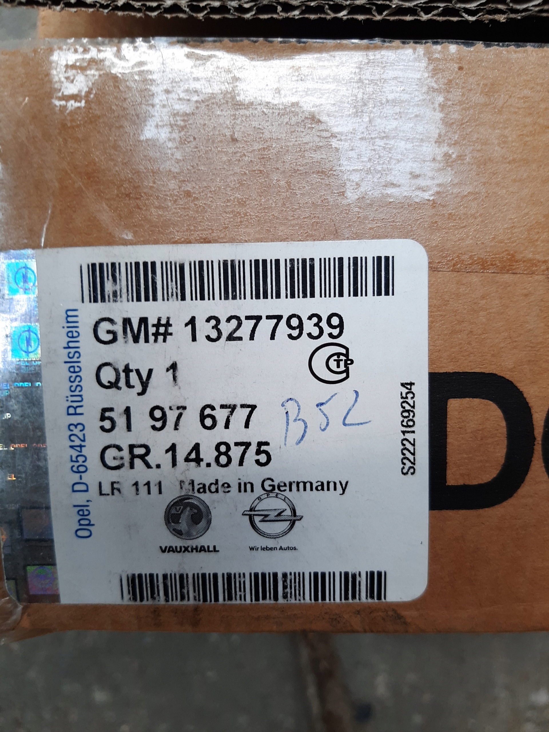 ремень безопасности opel INSIGNIA A 13277939