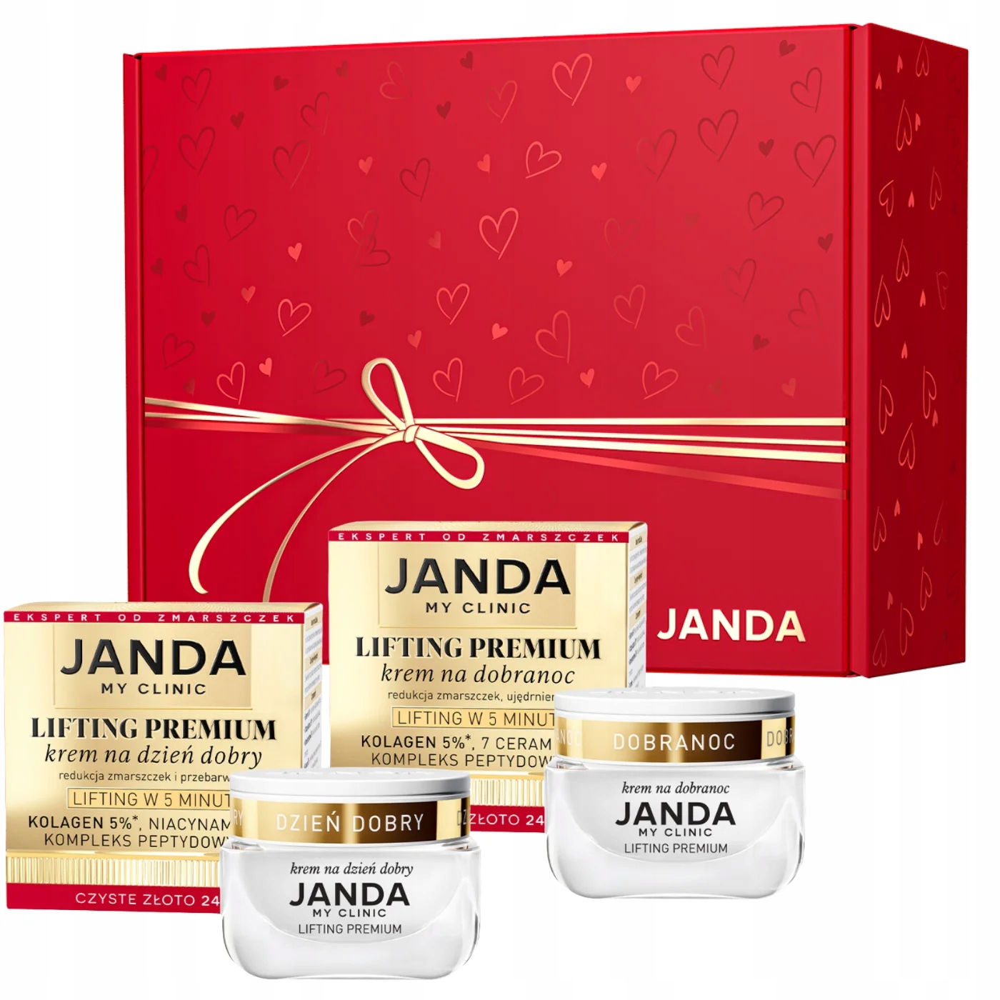 Janda Zestaw Lifting Premium dzień+noc w pudełku prezentowym
