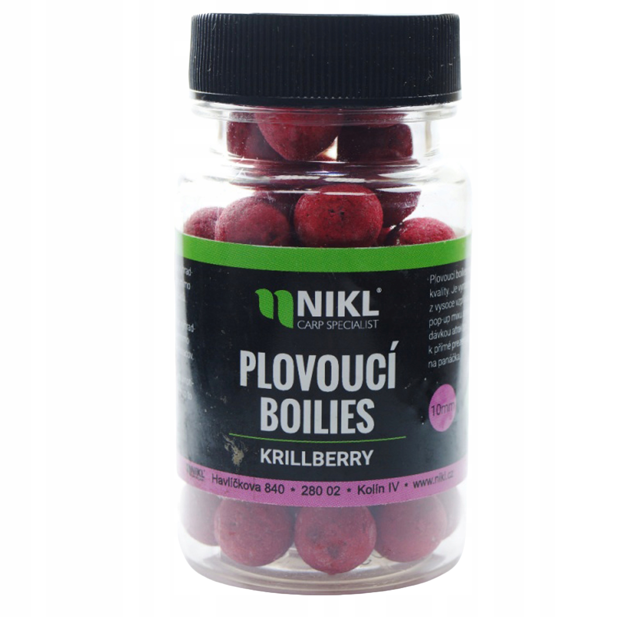 3x Pop-up boilies Bordo Krillberry 10 mm 20 g Karel Nikl