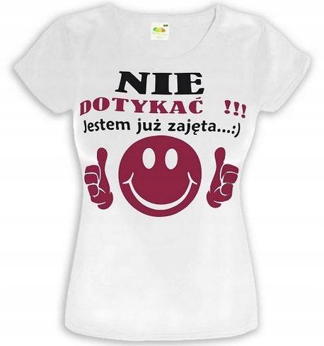 

Koszulka Damska Nie Dotykać T-Shirt Bluzka Top