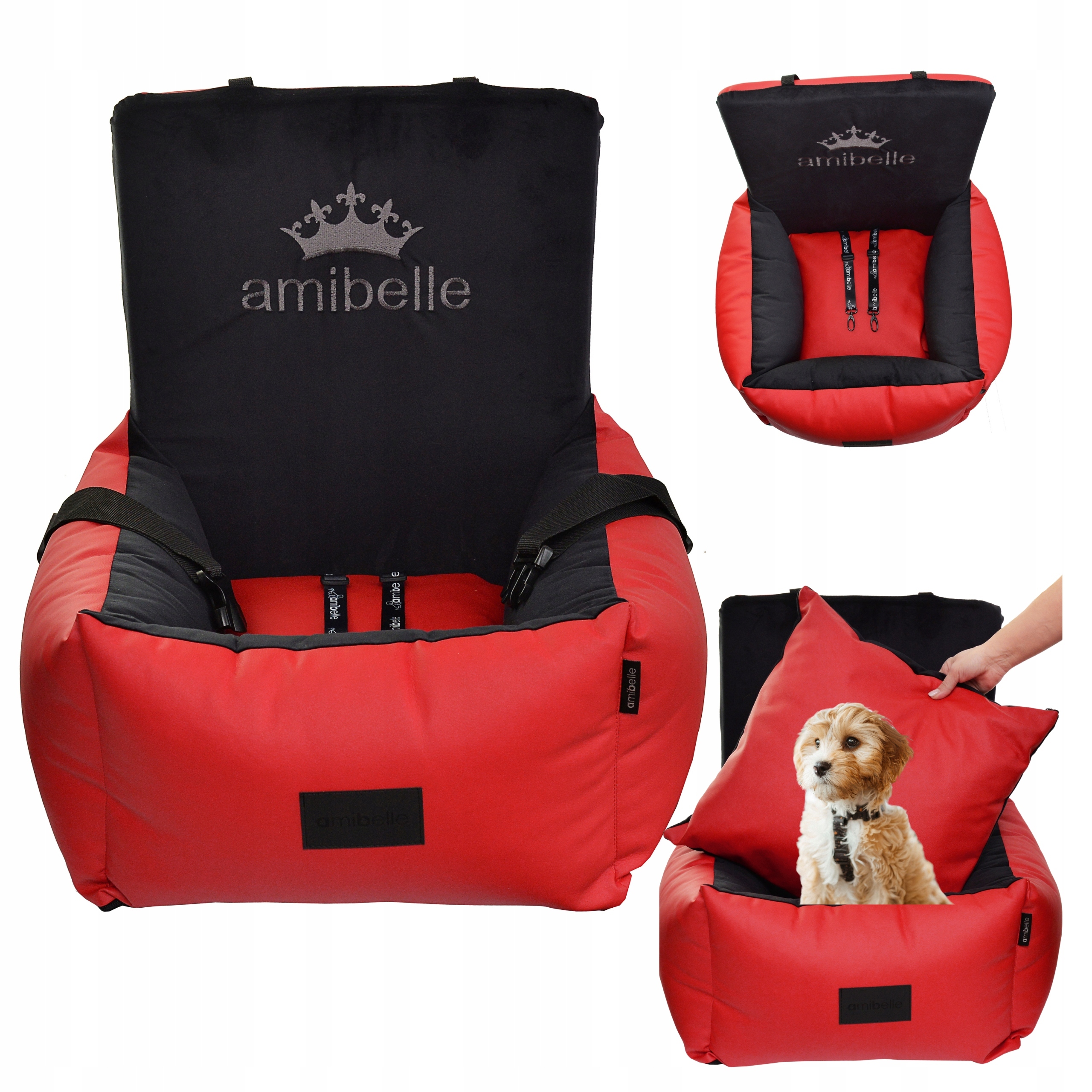 Levně Autosedačka Přepravka Pelíšek Poslání psa Kočka do auta