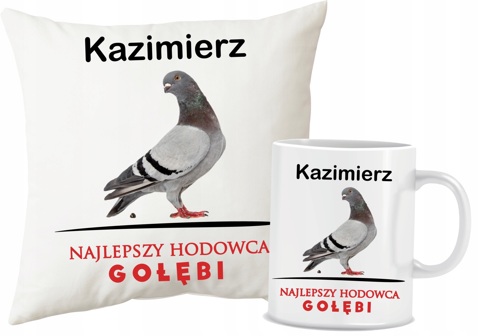 

Poduszka Kubek Najlepszy Hodowca Gołębi Imię