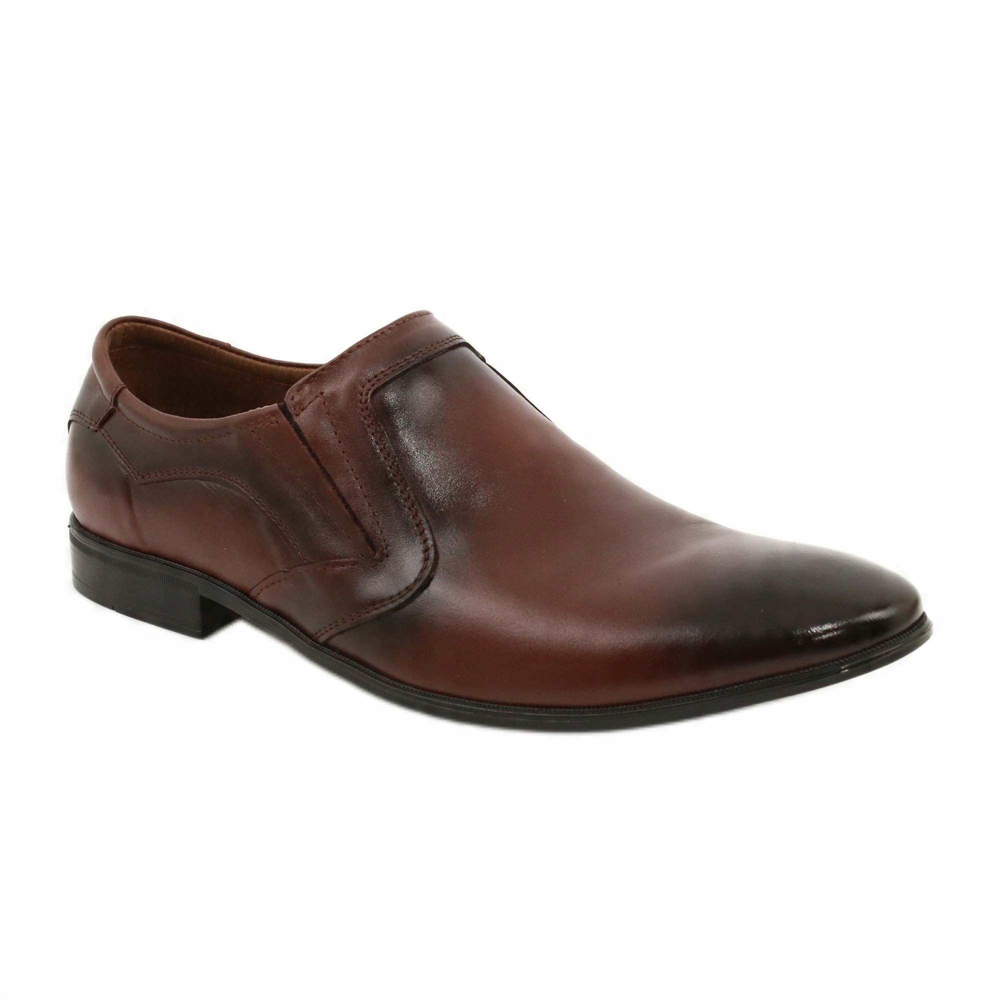 

Brązowe Skóra naturalna Buty Półbuty Lukas r.41