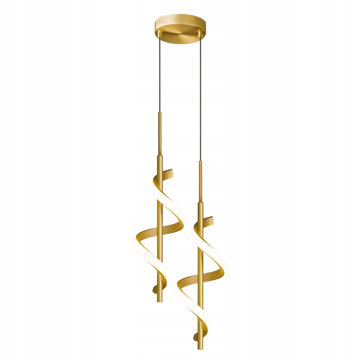 Závěsná lampa Abigali Spirali 20W spirálová zlatá