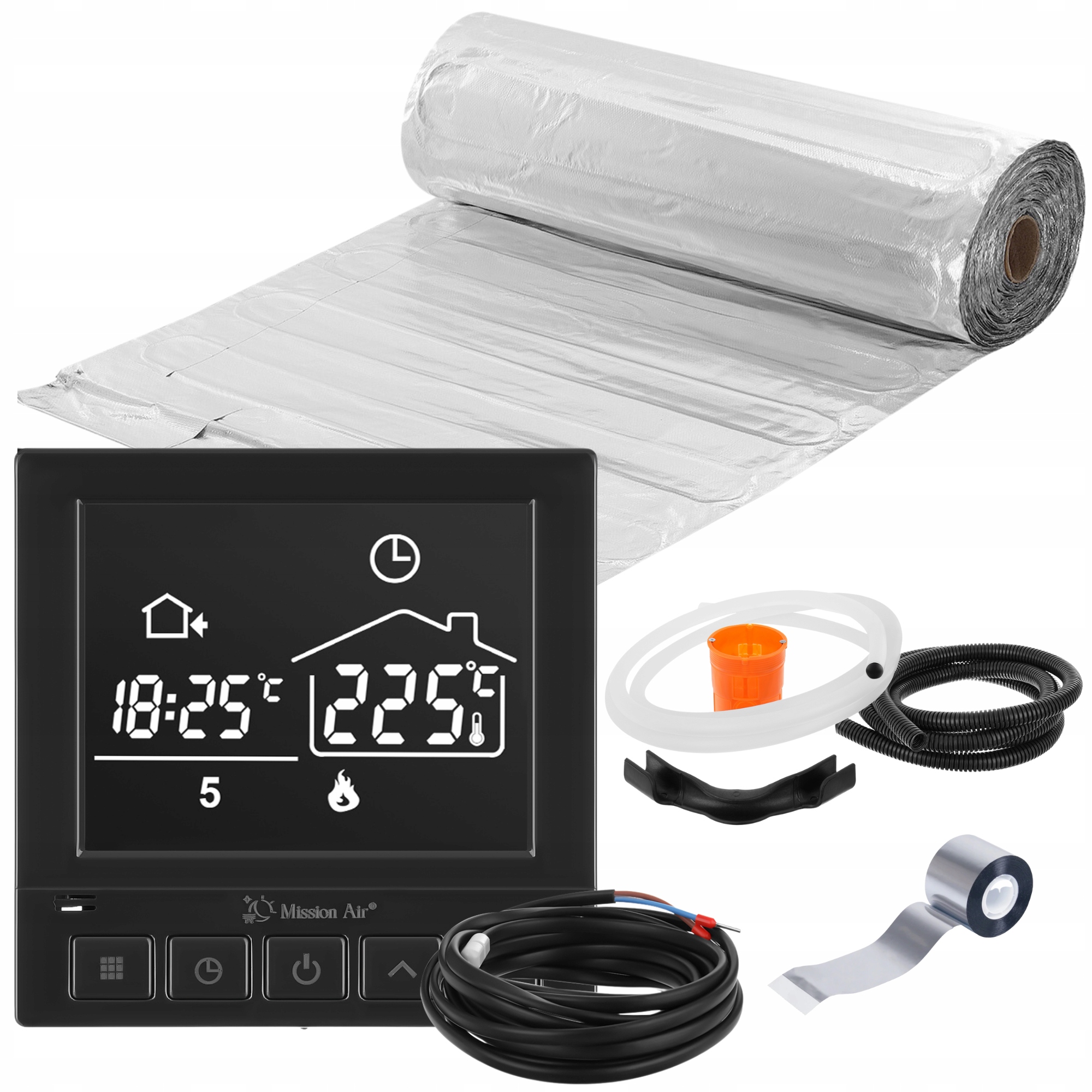 Set Vykurovacia podložka pod panely MAL-160W/m² 8 m²