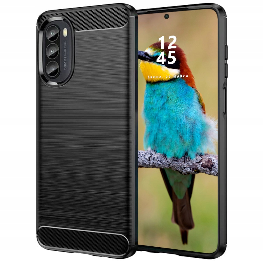 

Etui Pancerne Karbon Do Motorola G82 5G G52 +szkło