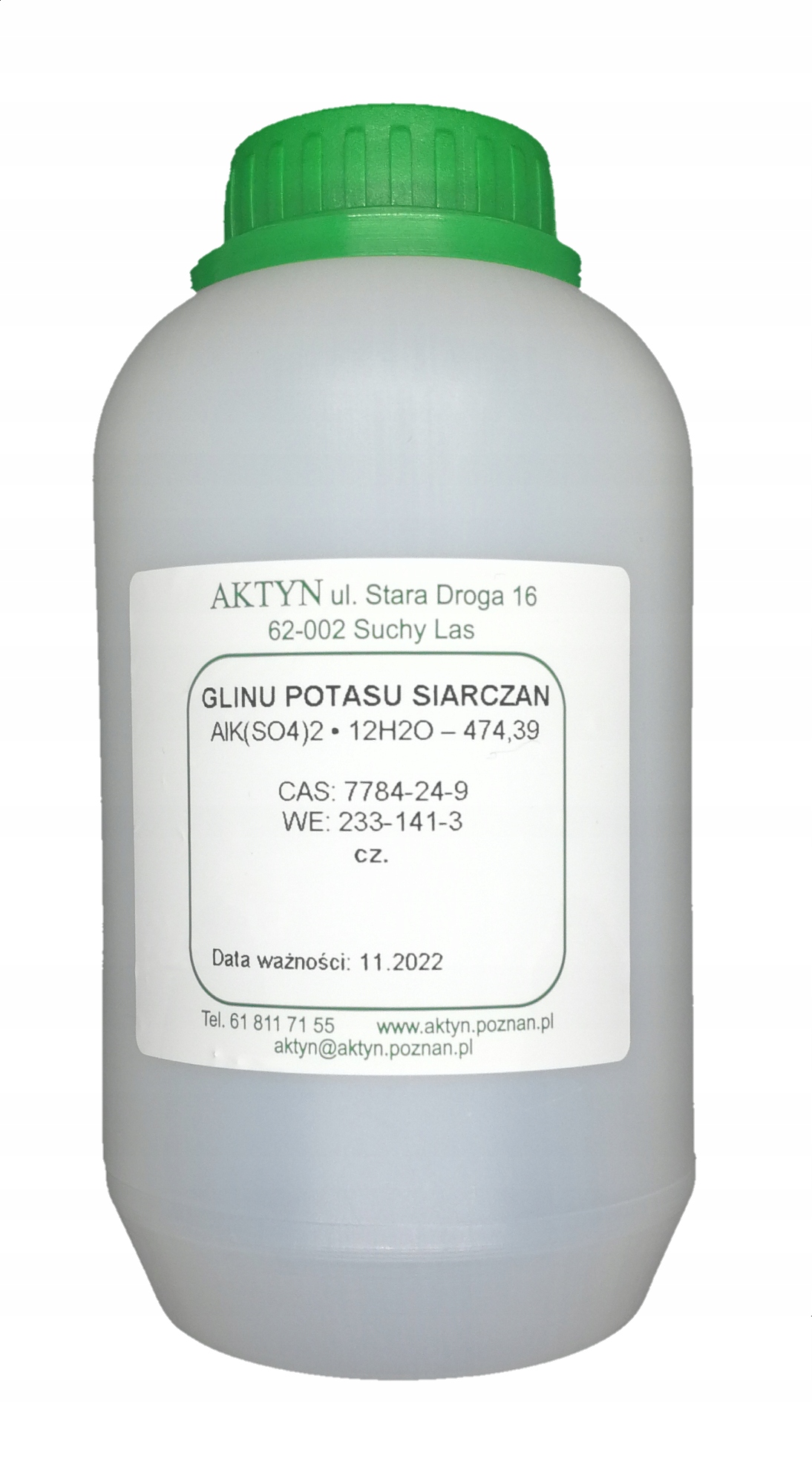 

Ałun Glinowo-potasowy czysty 500g.