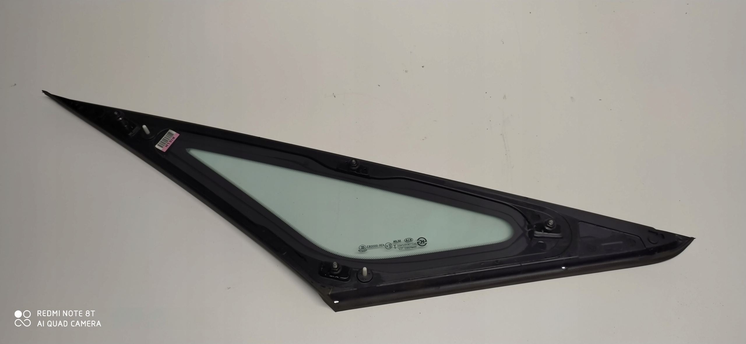 KIA CARENS IV window bodywork left front CHROM