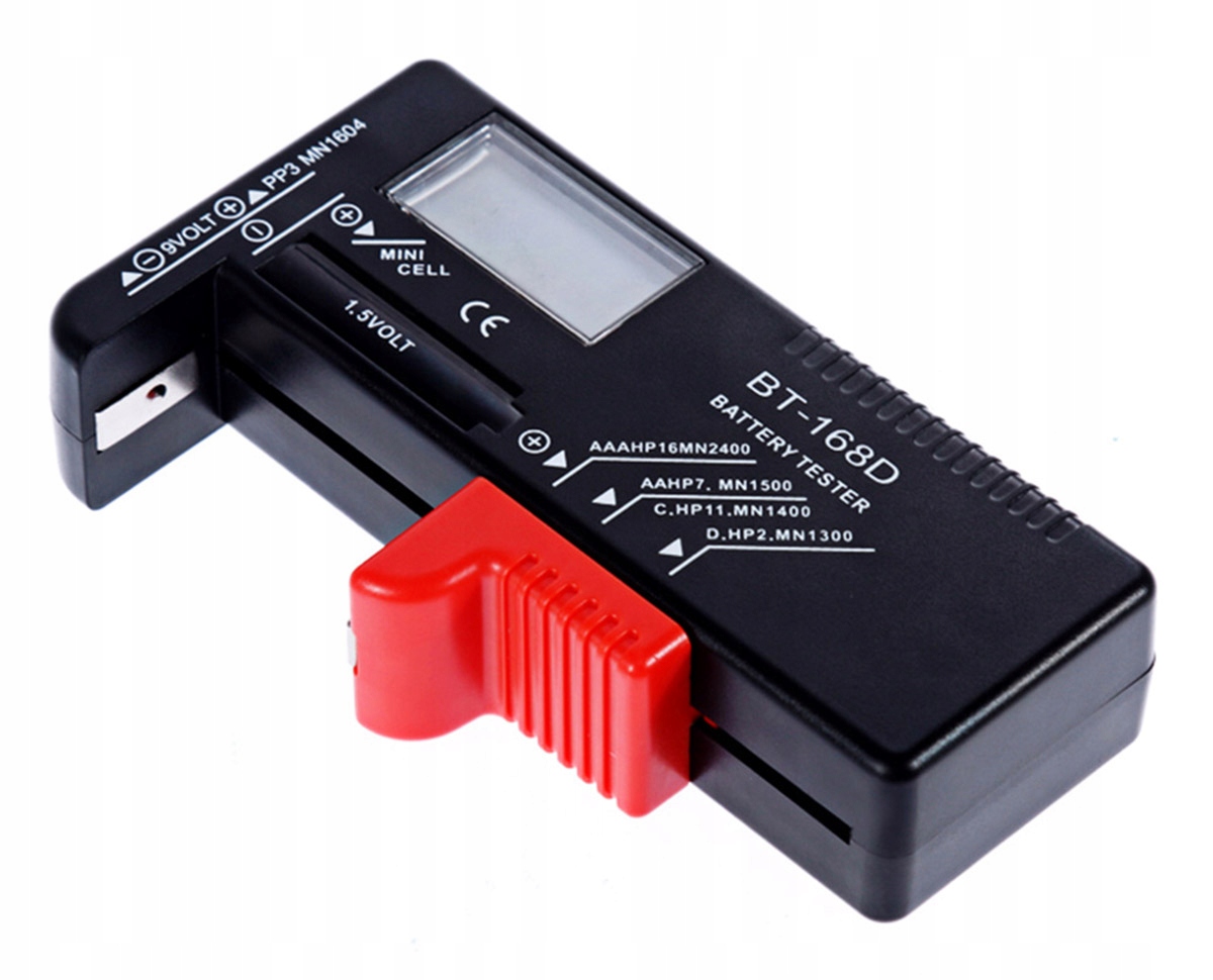 CYFROWY UNIWERSALNY TESTER MIERNIK BATERII R14 R20 9V AA AAA 1,5V AG372A Kod producenta AG372A