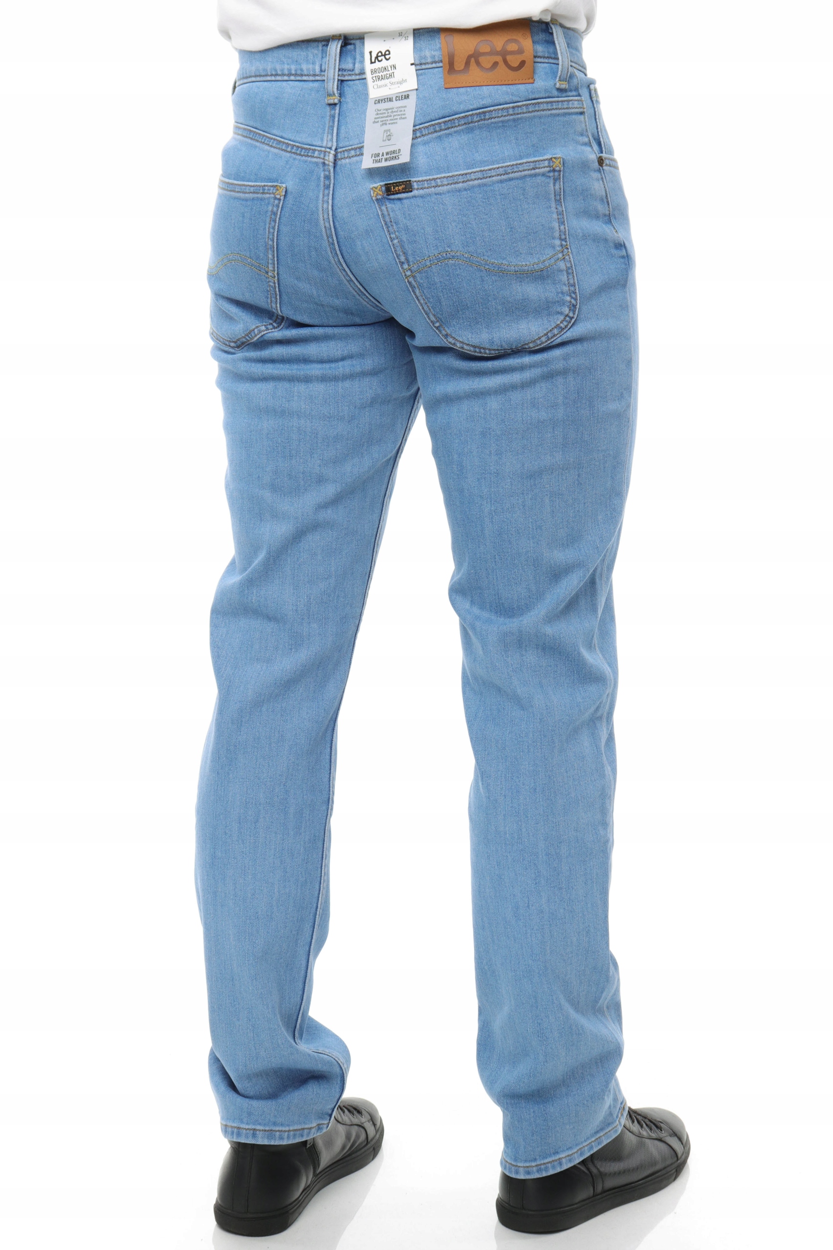 LEE BROOKLYN STRAIGHT spodnie jeans proste W38 L30 Rozmiar 38/30