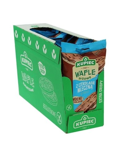 Levně Kupiec rýžové oplatky s mléčnou čokoládou 12 x 60 g