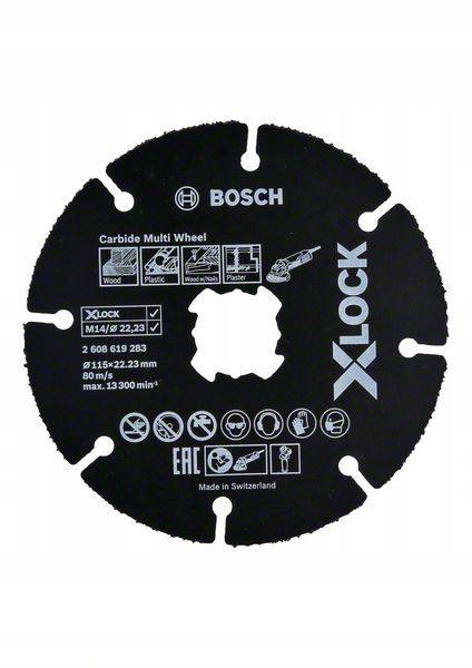 

Bosch Tarcza tnąca 115x22,23mm Carbide X-lock