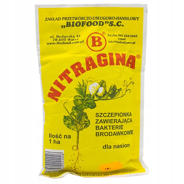 Nitragina 1ha szczepionka donasienna bakterie zaprawa Soja