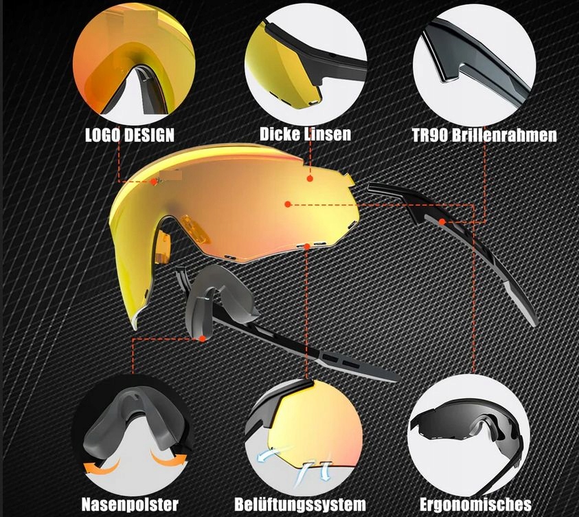 OKULARY ROWEROWE POLARYZACYJNE UV400 Model E-22