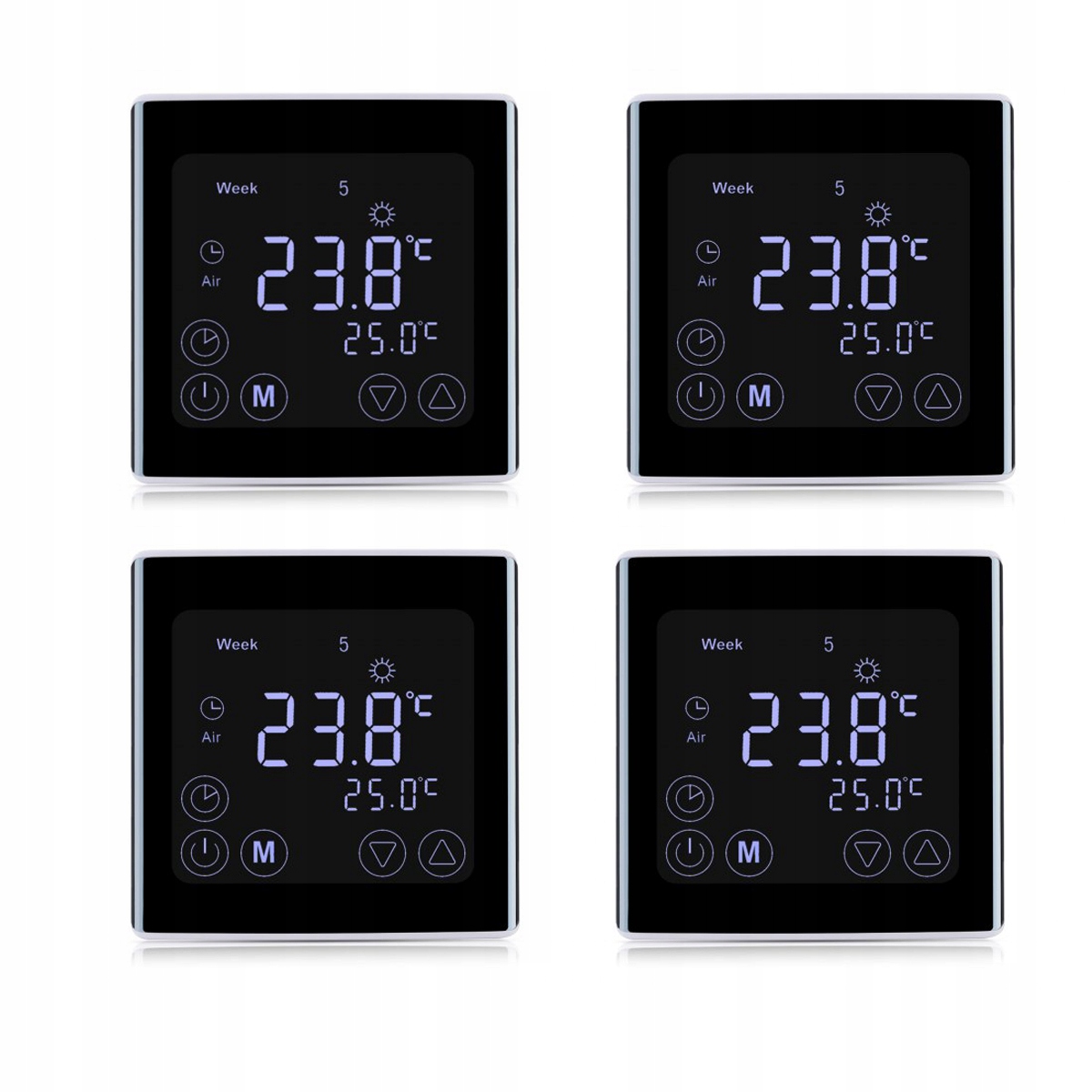 Termostat Termoregulator podłogówki 16A LCD 4szt
