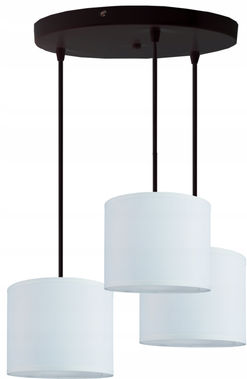 Módní závěsná stropní lampa, moderní lustr, stínidlo 20 cm, bílá Led