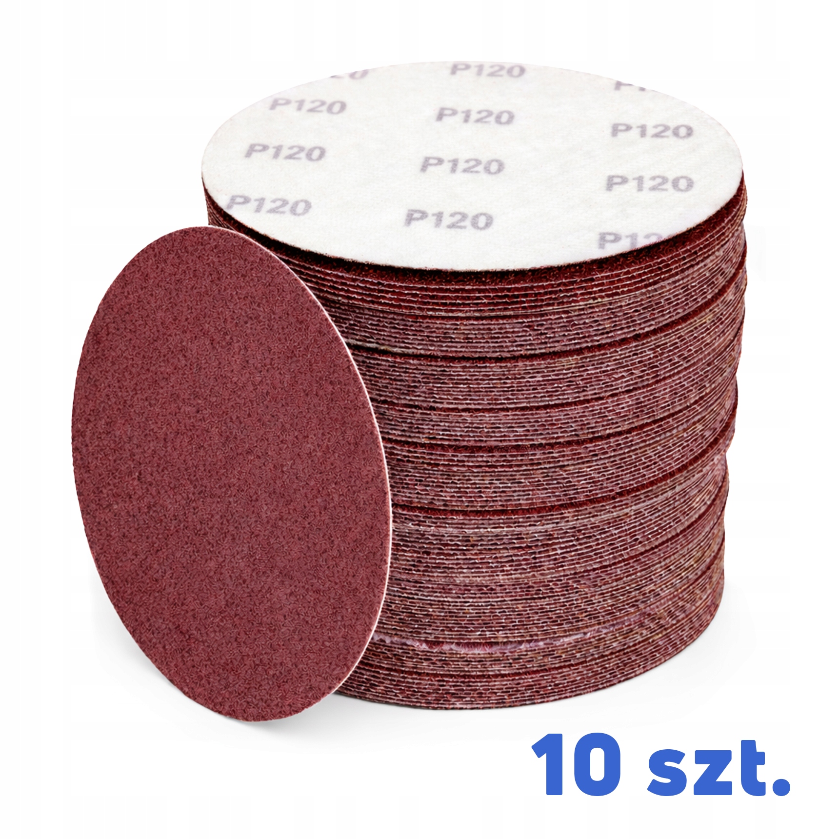 Papier ścierny rzep krążek na dysk fi 125mm P120 120 10 szt.