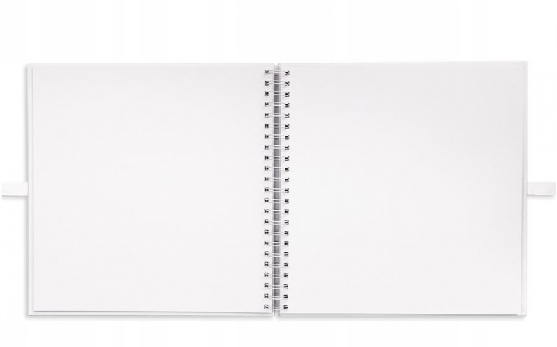 Kreativní Album pro zdobení Scrapbookingu 30,5x30,5 cm Bílý 40 listů