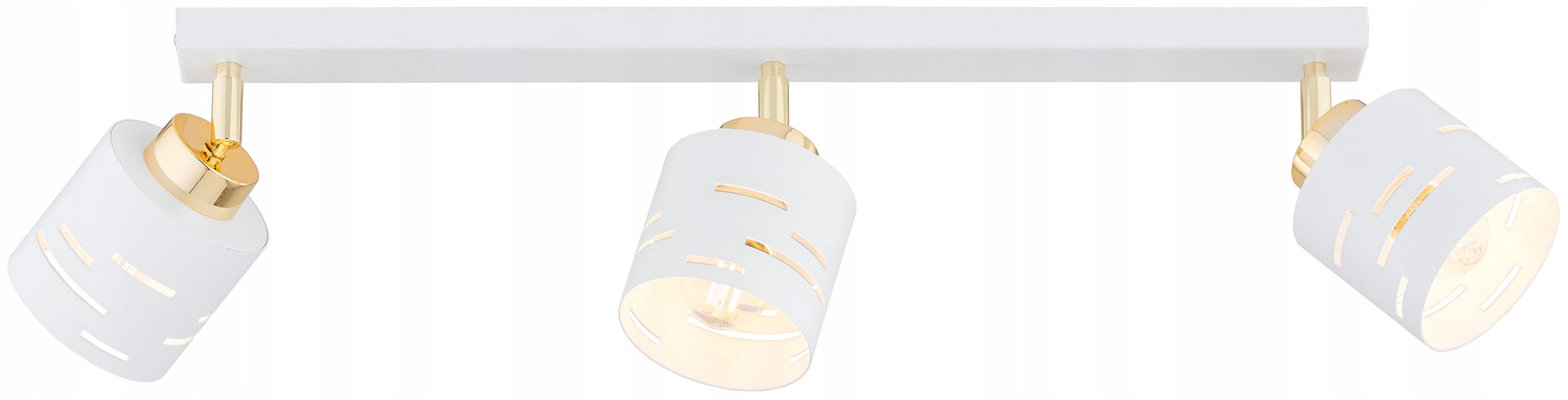 Lampa Wisząca Sufitowa Plafon Żyrandol Biało-złota Vox Led