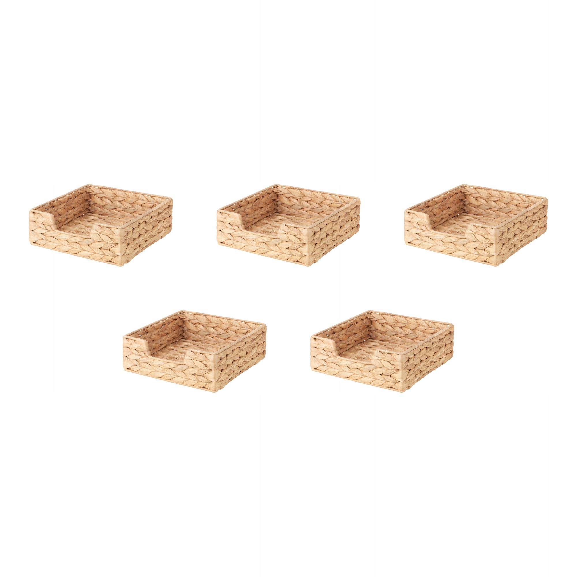 5 ks Ubrousek Cissan z vodního hyacintu 18x18 cm, ručně vyráběný