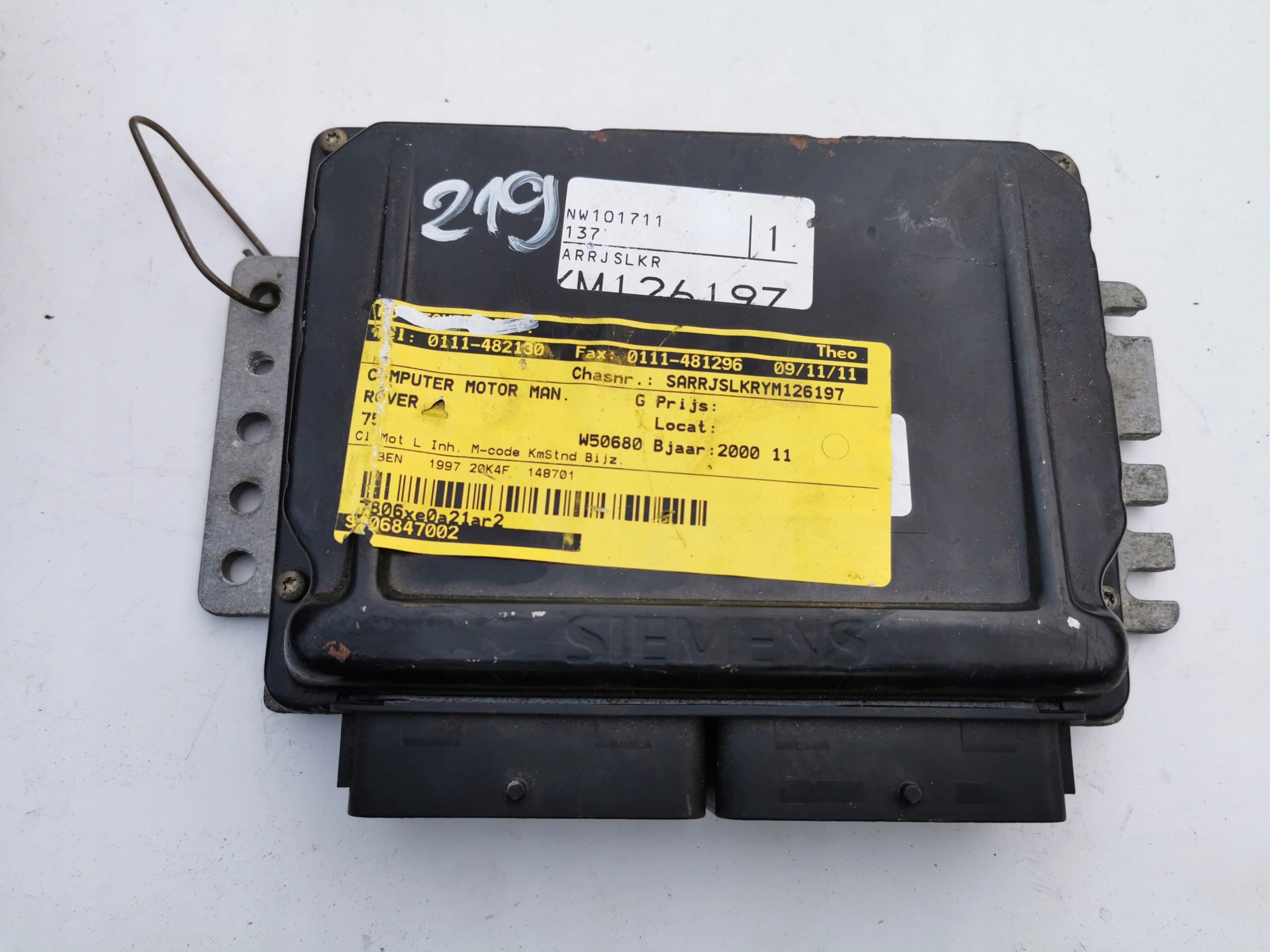 ROVER 75 2.0B NNN100655 S108847002 computer ECU