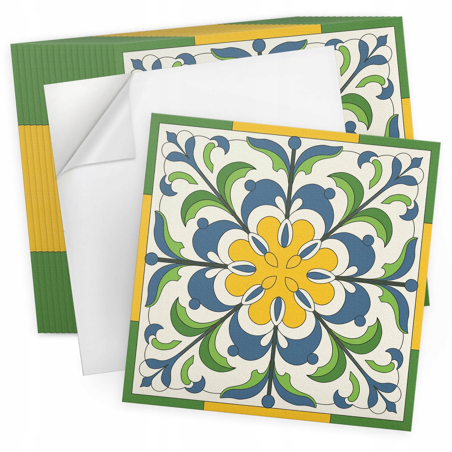 Sada Pvc vinylových dlaždic 20 ks 20x20 cm Květinový motiv s listy
