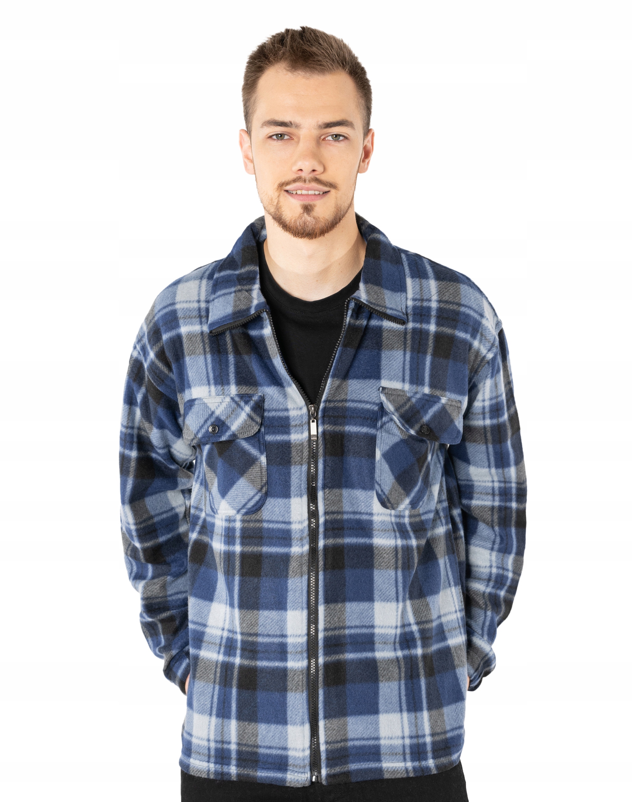 

Ciepła Koszula Polarowa Ocieplan 80115-02 3XL/4XL