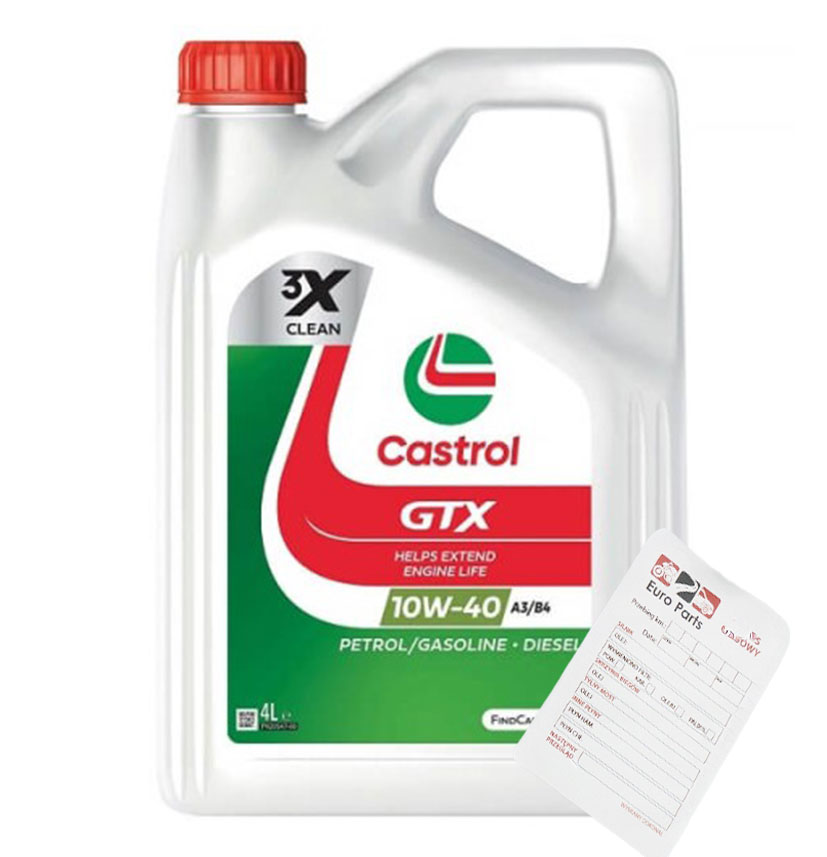 Castrol Gtx 10W-40 A3/B4 olej silnikowy 4L benzyna diesel