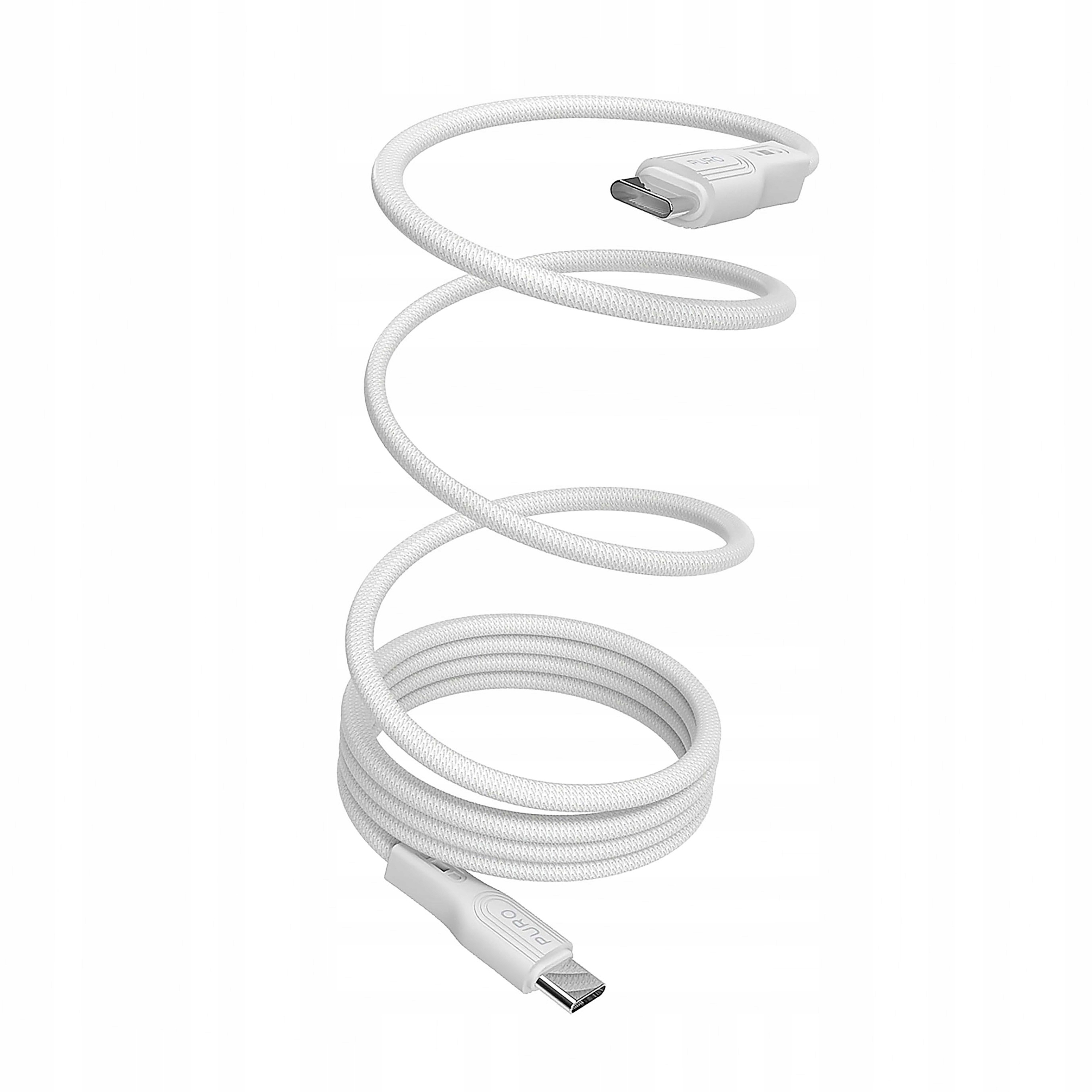 Kabel Puro Magnetic Usb-c Usb-c 60W Usb 3.2 20 Gbps 1m magnetyczny biały