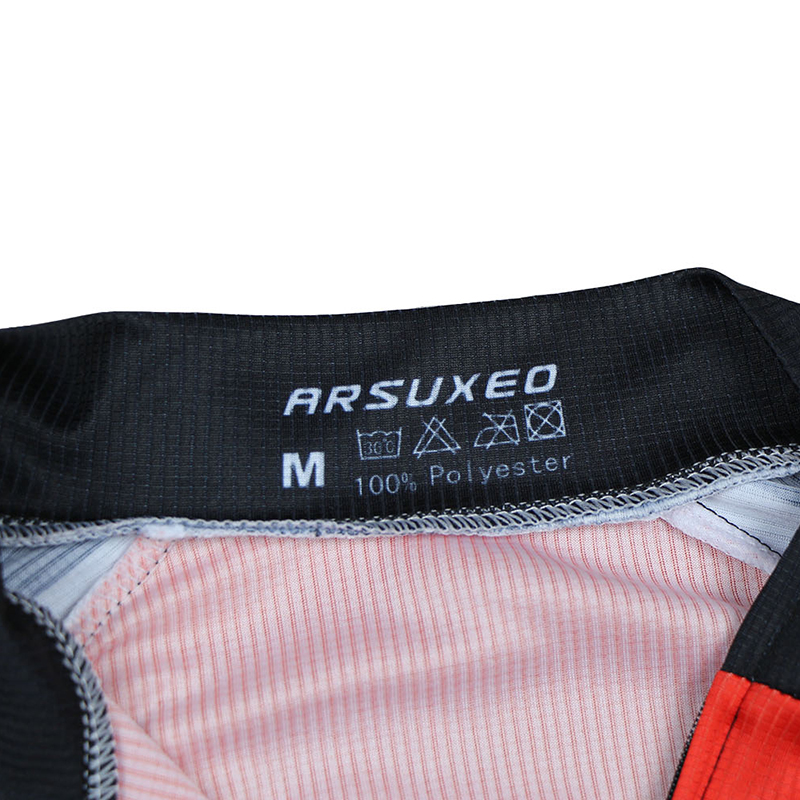 STRÓJ ROWEROWY KOSZULKA + SPODENKI ROWEROWE KOMPLET KOLARSKI S2 ARSUXEO XXL Kolor czarny