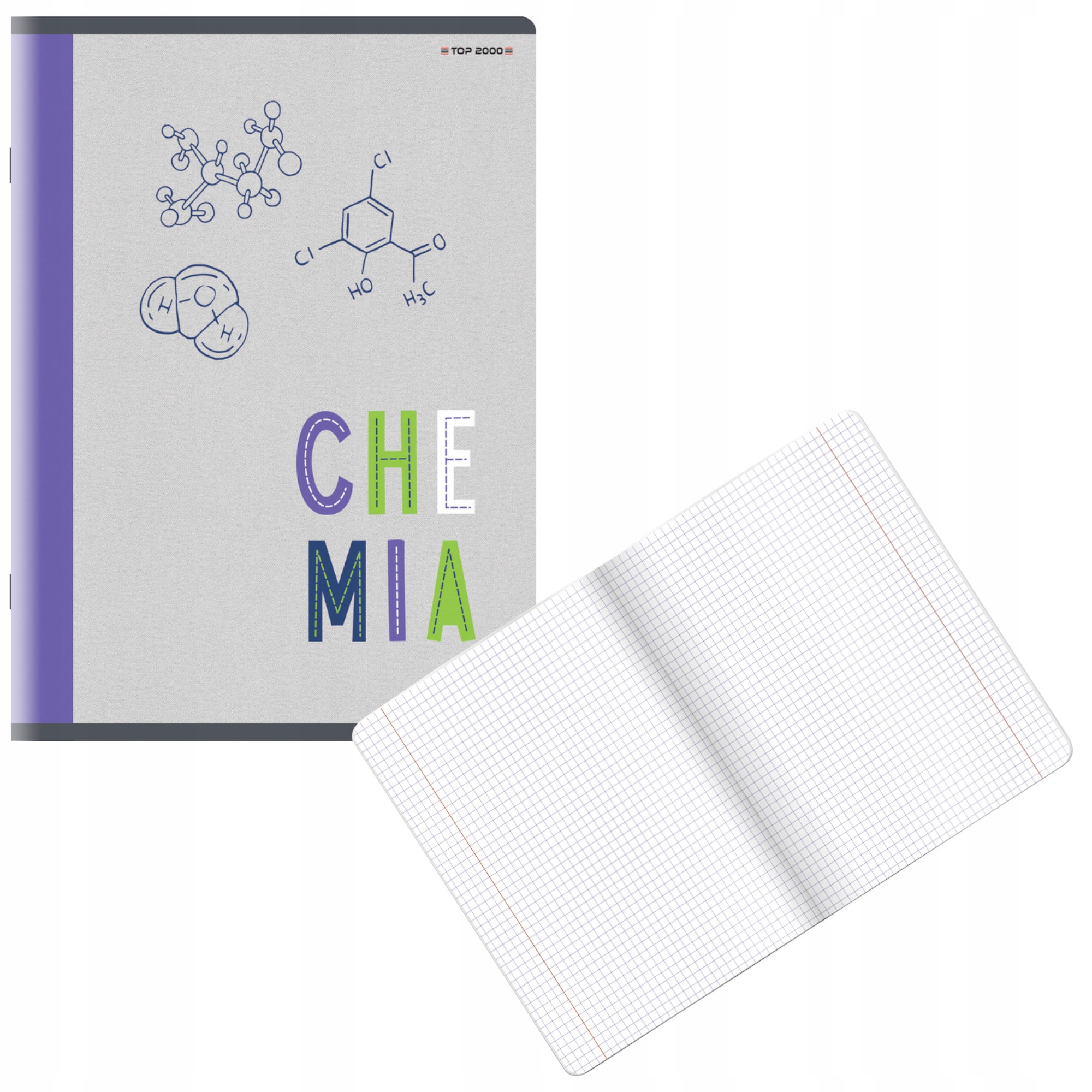 

Zeszyt przedmiotowy Chemia A5/60 kratka Top2000