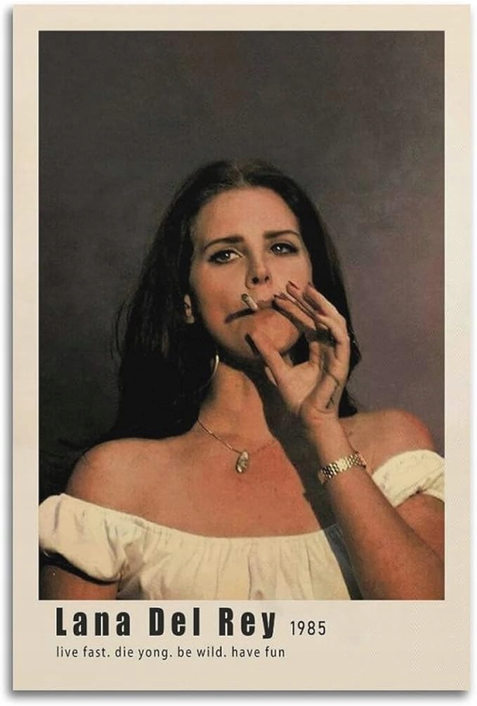 ZESTAW PLAKATÓW LANA DEL REY 30x20CM 3 SZTUKI Marka inna