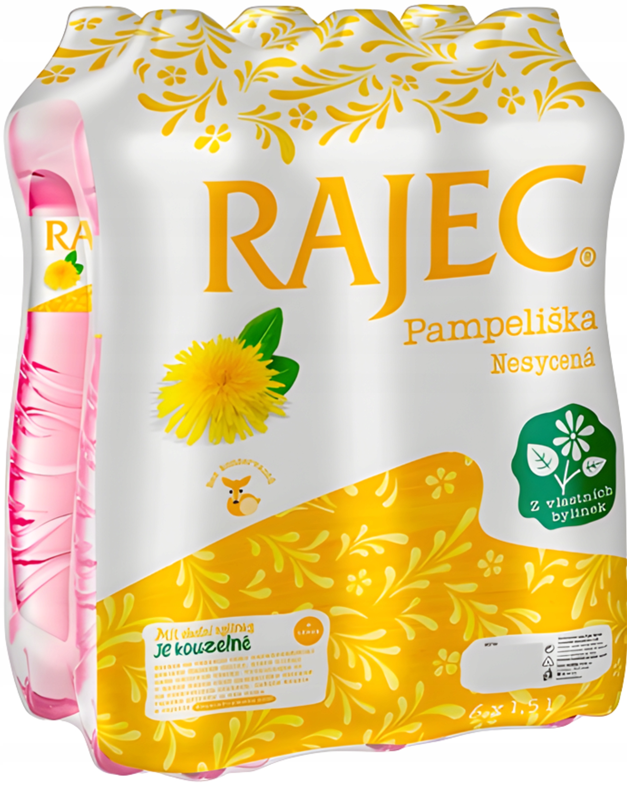 Levně Rajec Bylinka Pampeliška nesycená 6×1,5l