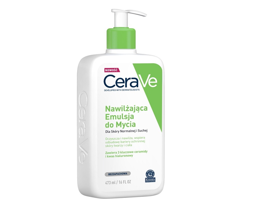 CeraVe Nawilżająca Emulsja do Mycia z ceramidami dla skóry suchej 473 ml