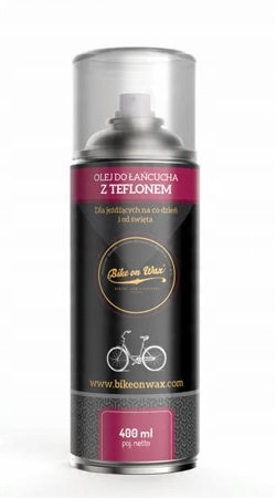 

Bike On Wax Olej Do Łańcucha Teflon Aerozol 400ml