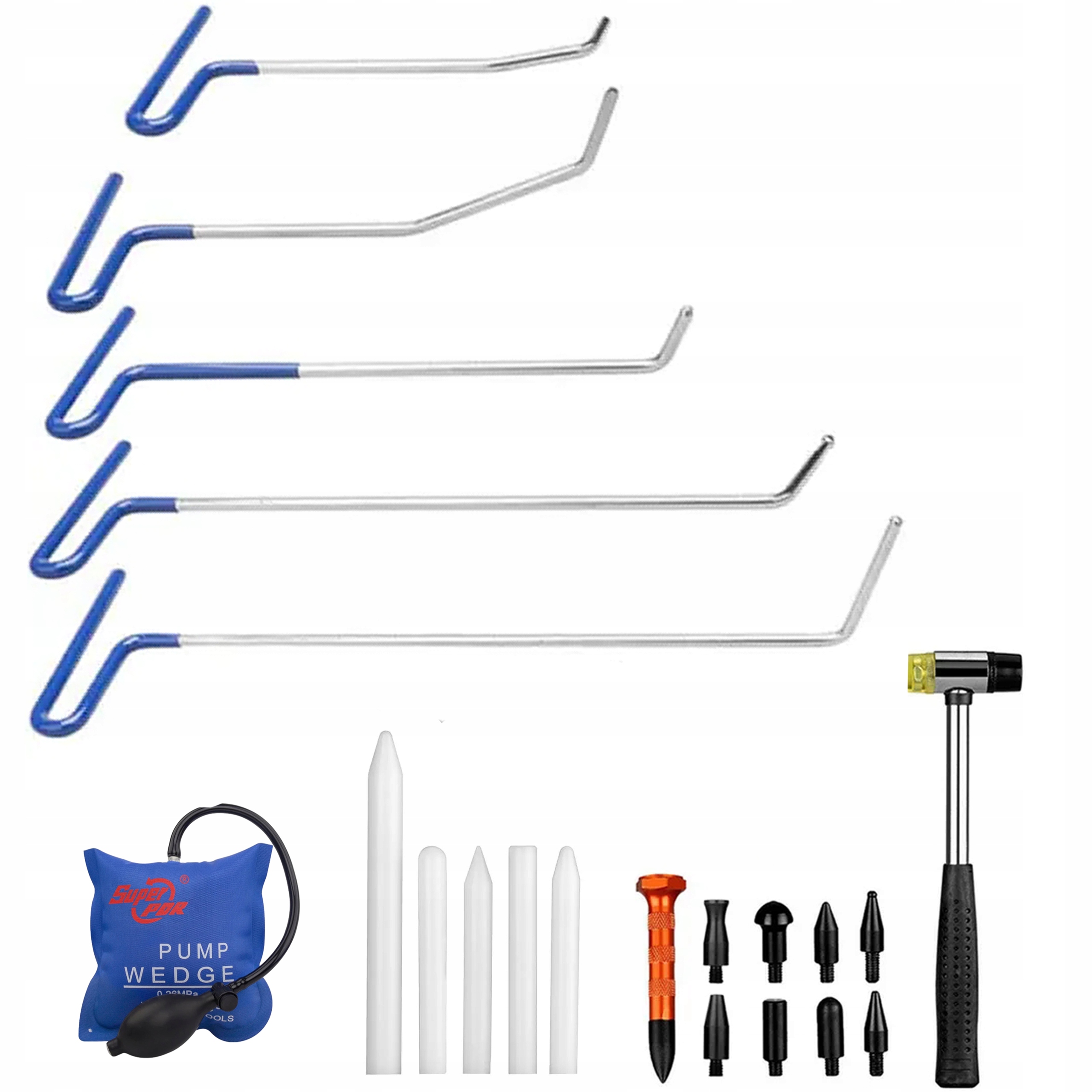 Velká Sada Pro Odstraňování Promáčklin, polštář, montážní dráty, kladivo