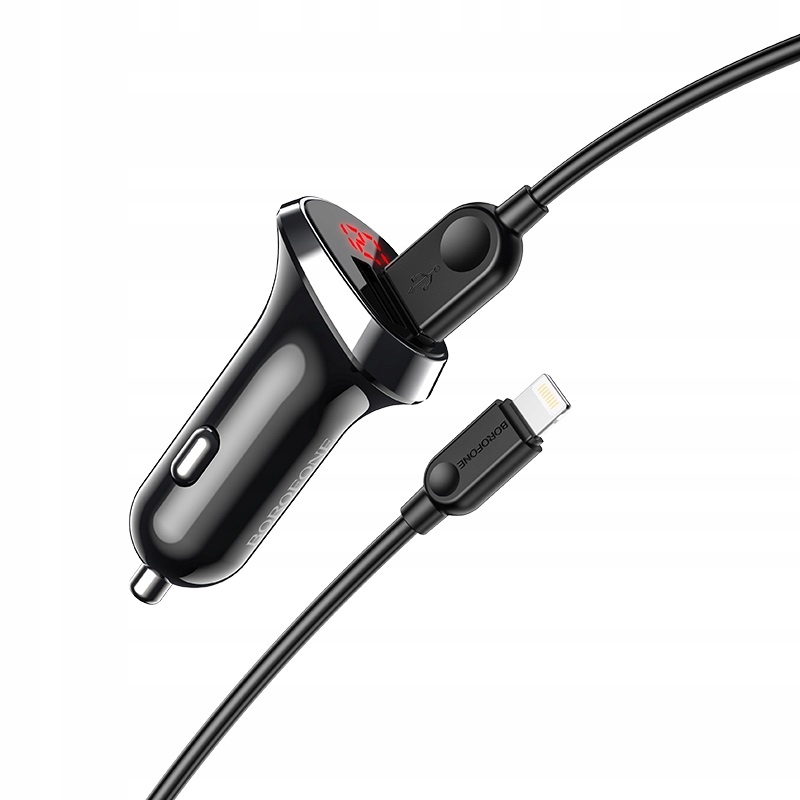 

BZ15 Ładowarka 2USB 2.4A Led kabel iPhone iPad