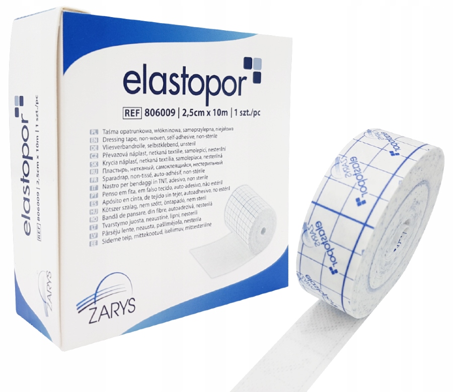 

Elastopor Przylepiec Taśma Opatrunkowa 2,5cm x 10m