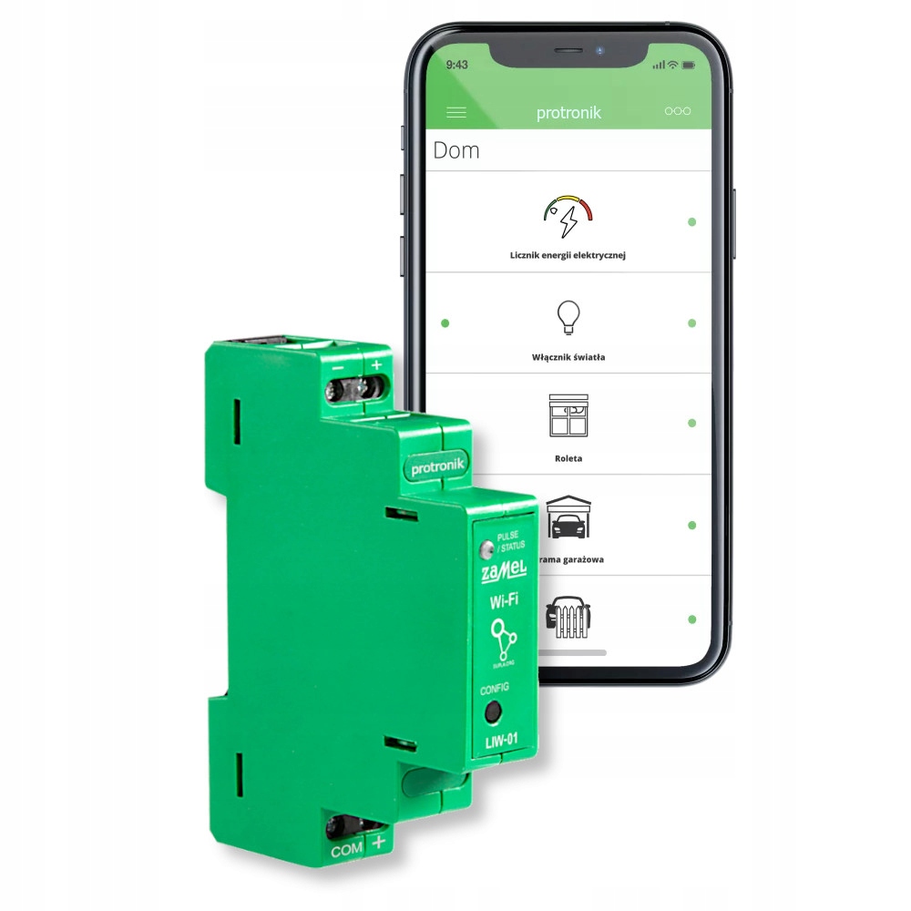 

Licznik impulsów modułowy LIW-01 Zamel Supla