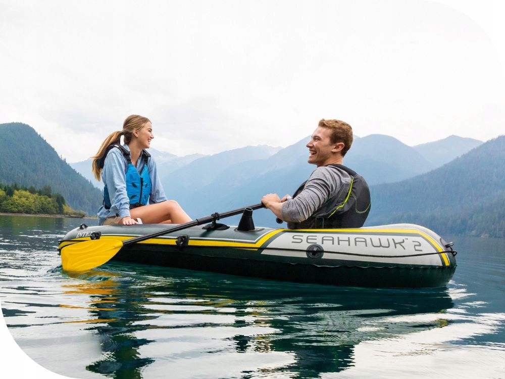 Ponton Intex Seahawk 2os. Pompka + Wiosła 68347 MODEL 2024 Model 68347