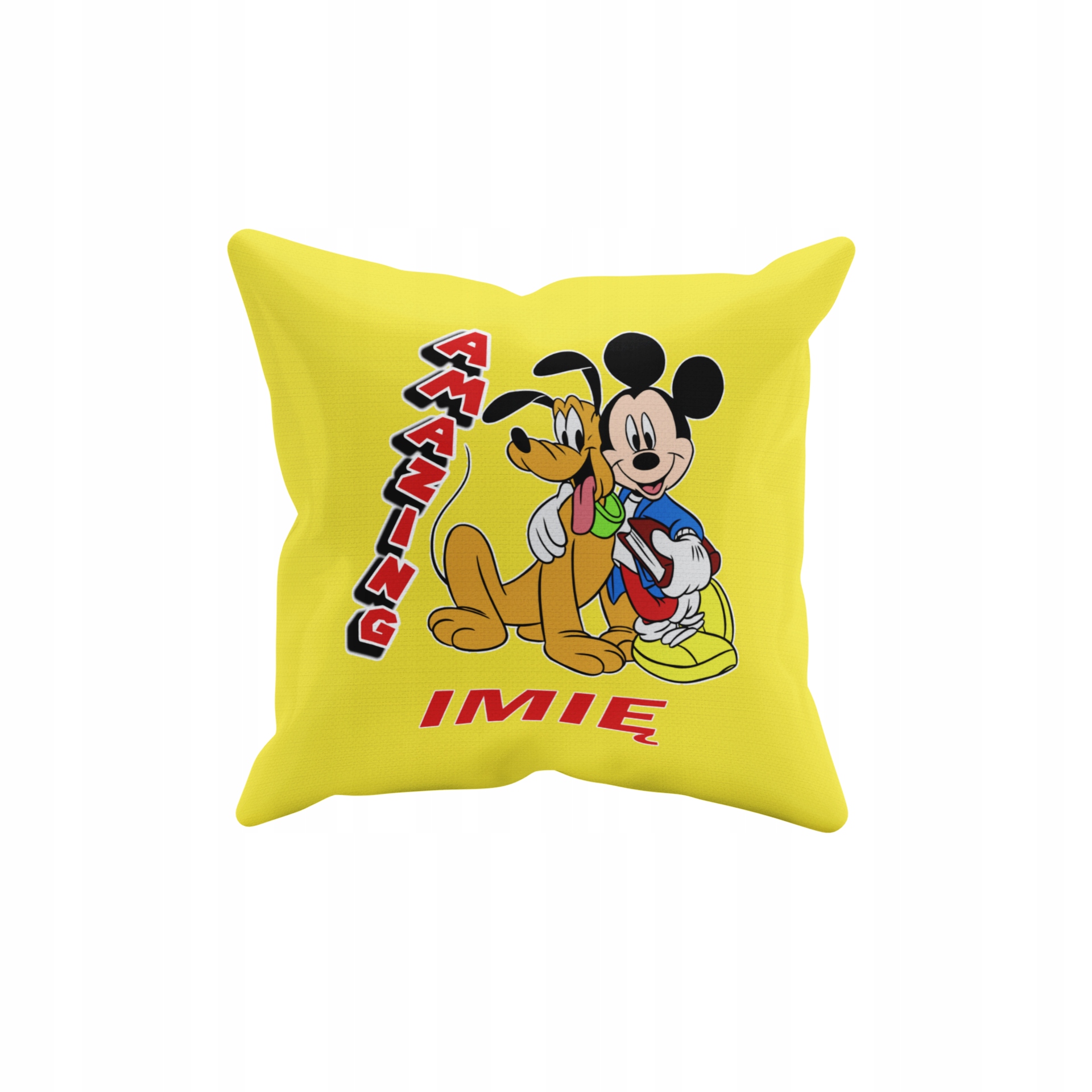 POSZEWKA NA PODUSZKĘ JAŚKA DO PRZEDSZKOLA MYSZKA MICKEY + IMIĘ GRATIS Waga produktu z opakowaniem jednostkowym 0.5 kg