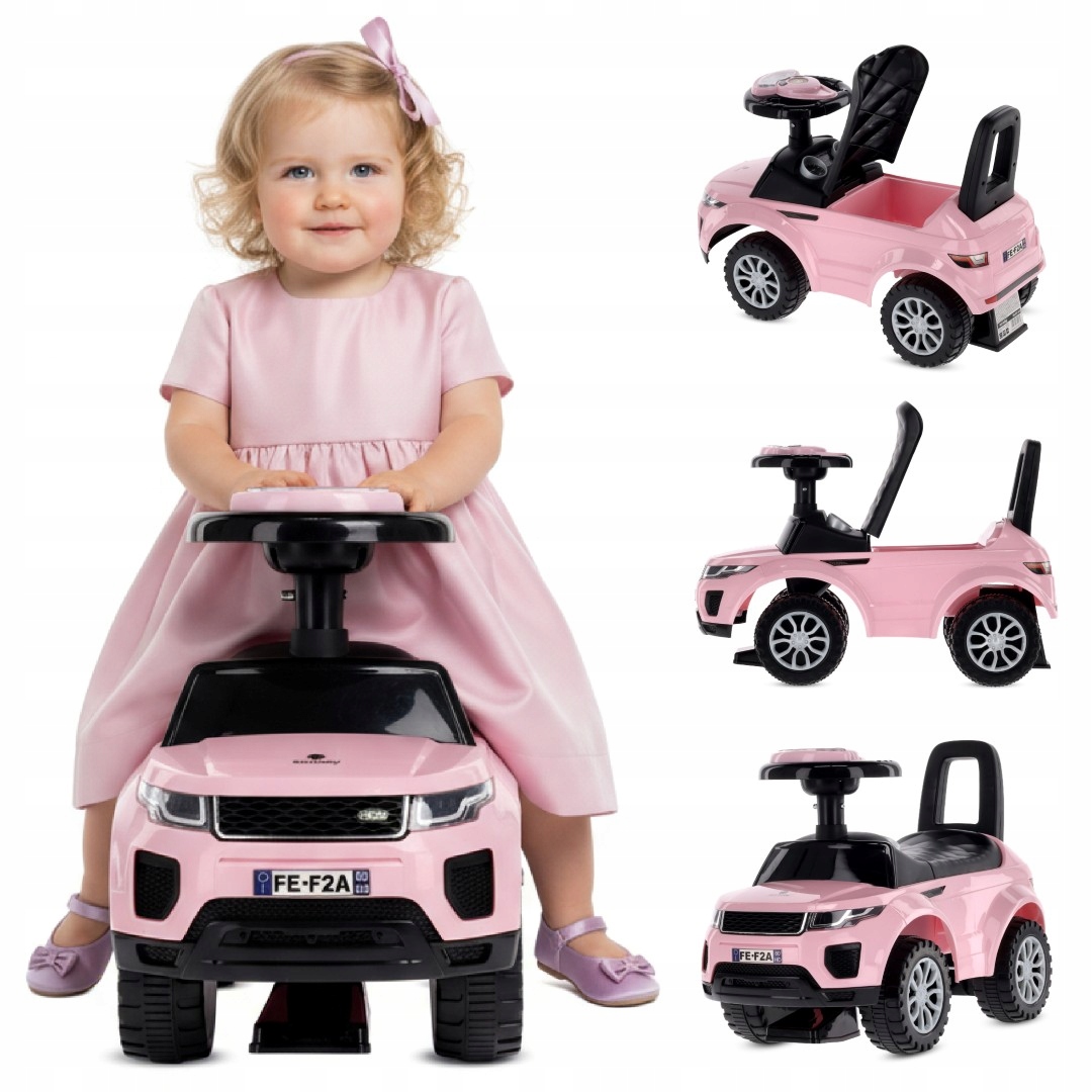 Jeździk dla dziecka na roczek jasny różowy Sun Baby