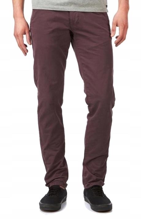 

Jack Jones Jasne Bordowe Chinosy Spodnie 32/30