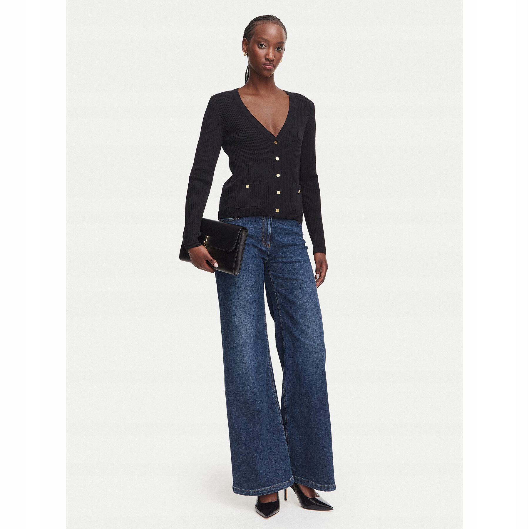 Damskie Jeansy 543550 niebieski