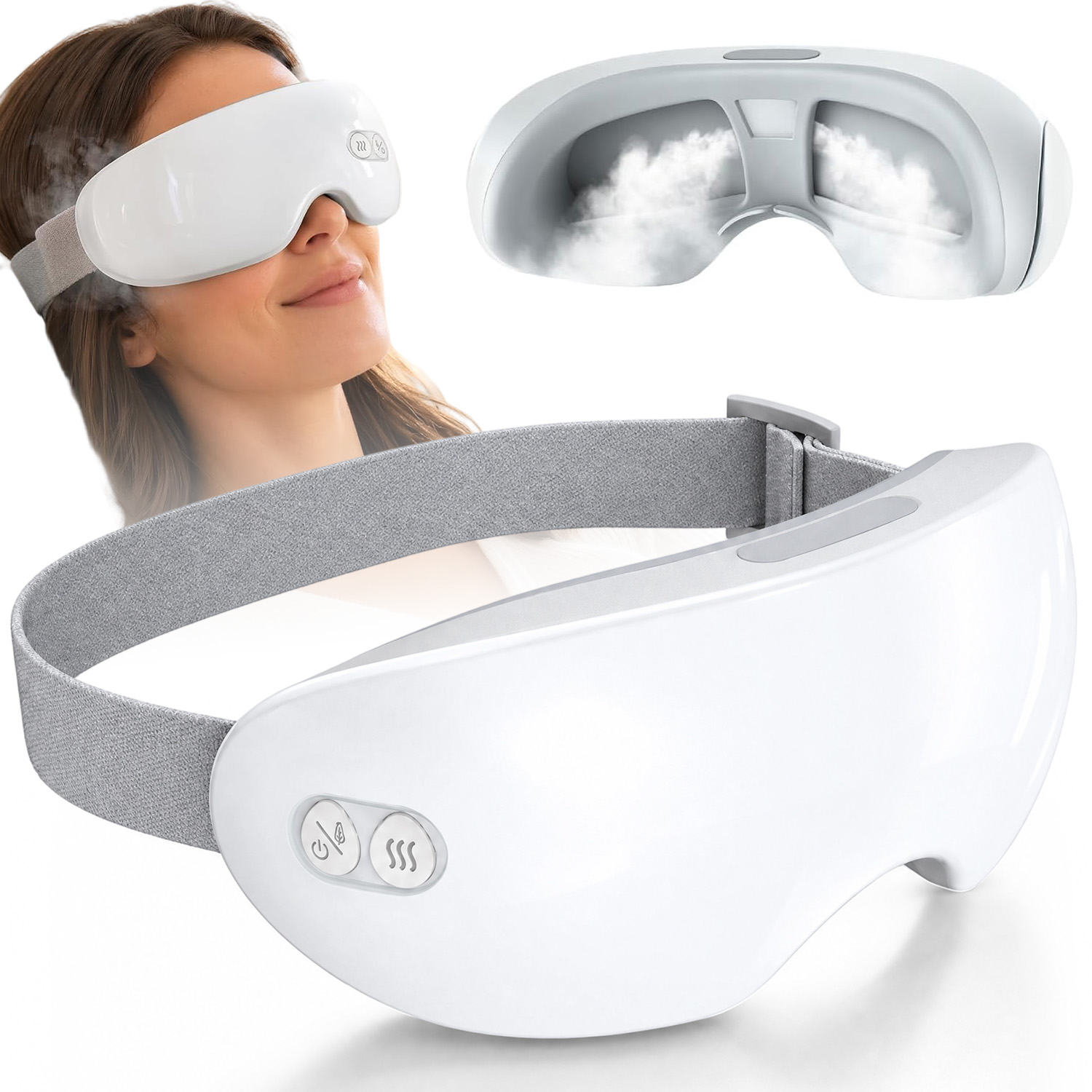 Vyhřívaná Parní Maska Na Oči 2 Režimy Teploty Komprese 3D Contour