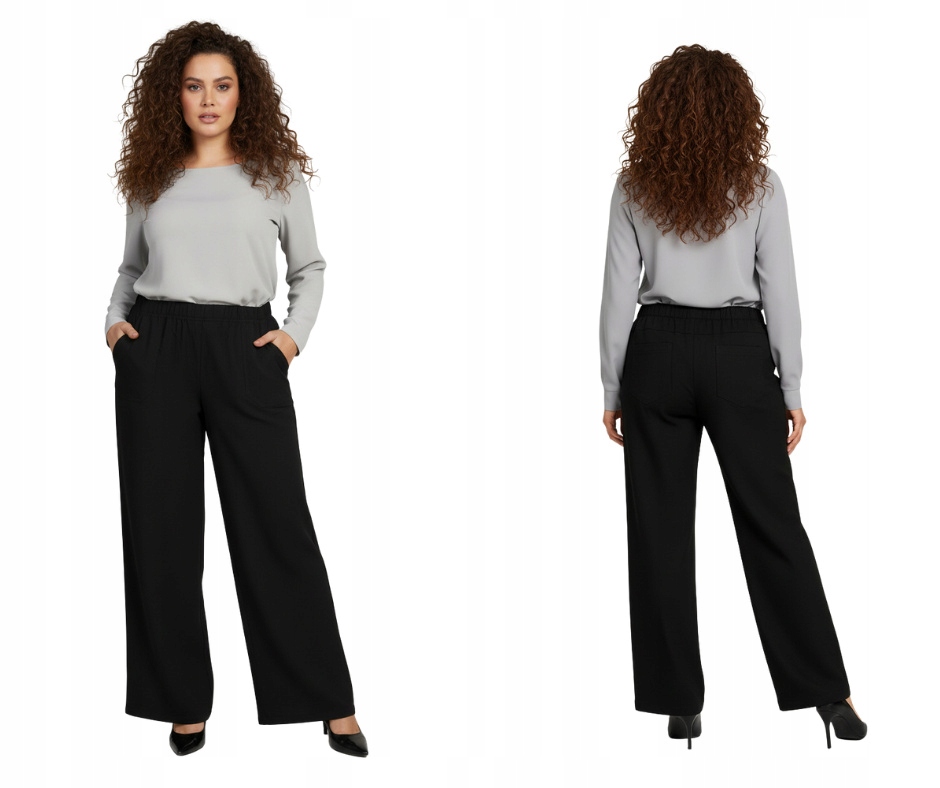 Lněné letní kalhoty Cevlar rovné nohavice, černá barva, velikost 52