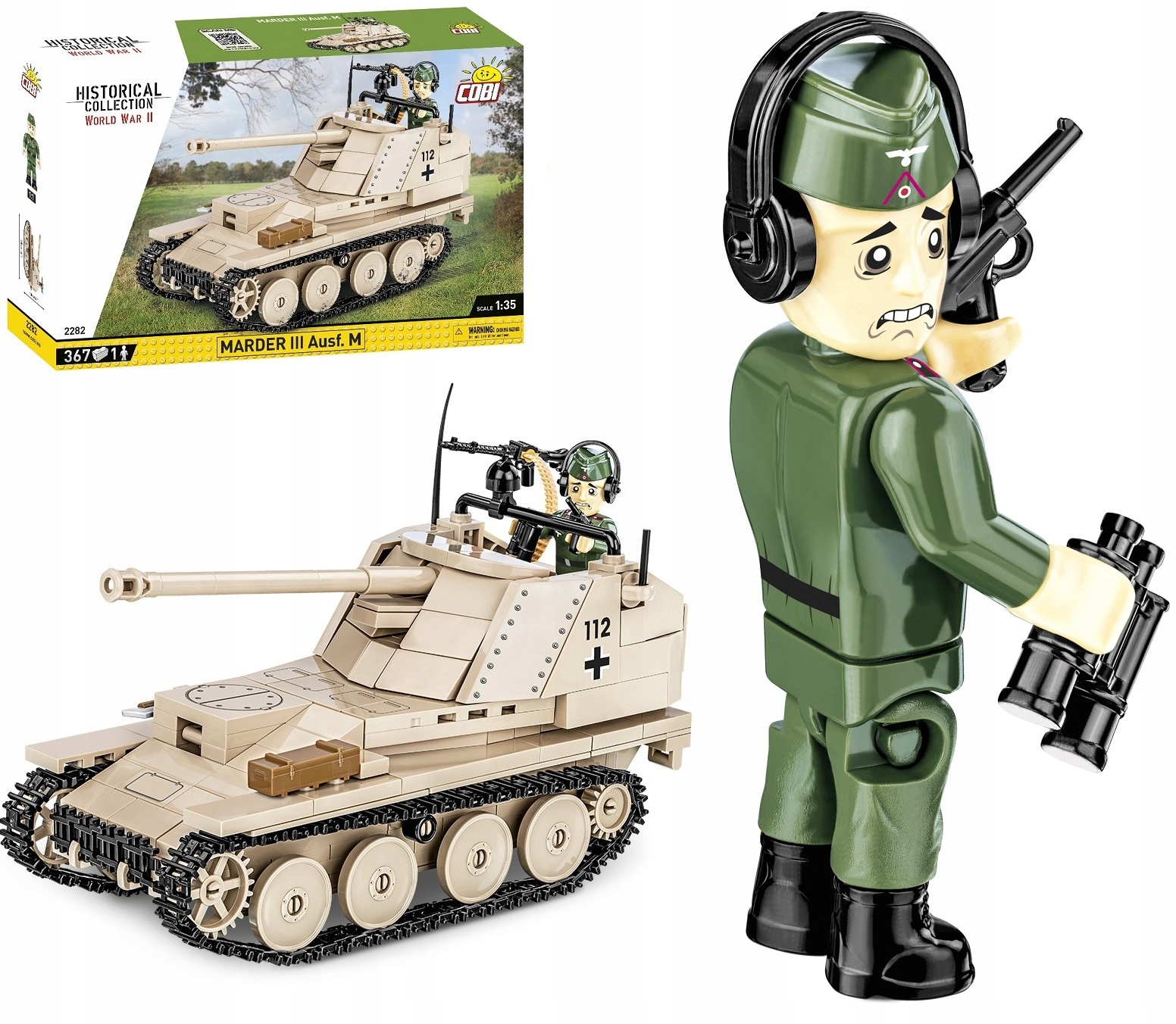 Cobi 2282 Marder III Ausf.m SD.KFZ.138 Klocki