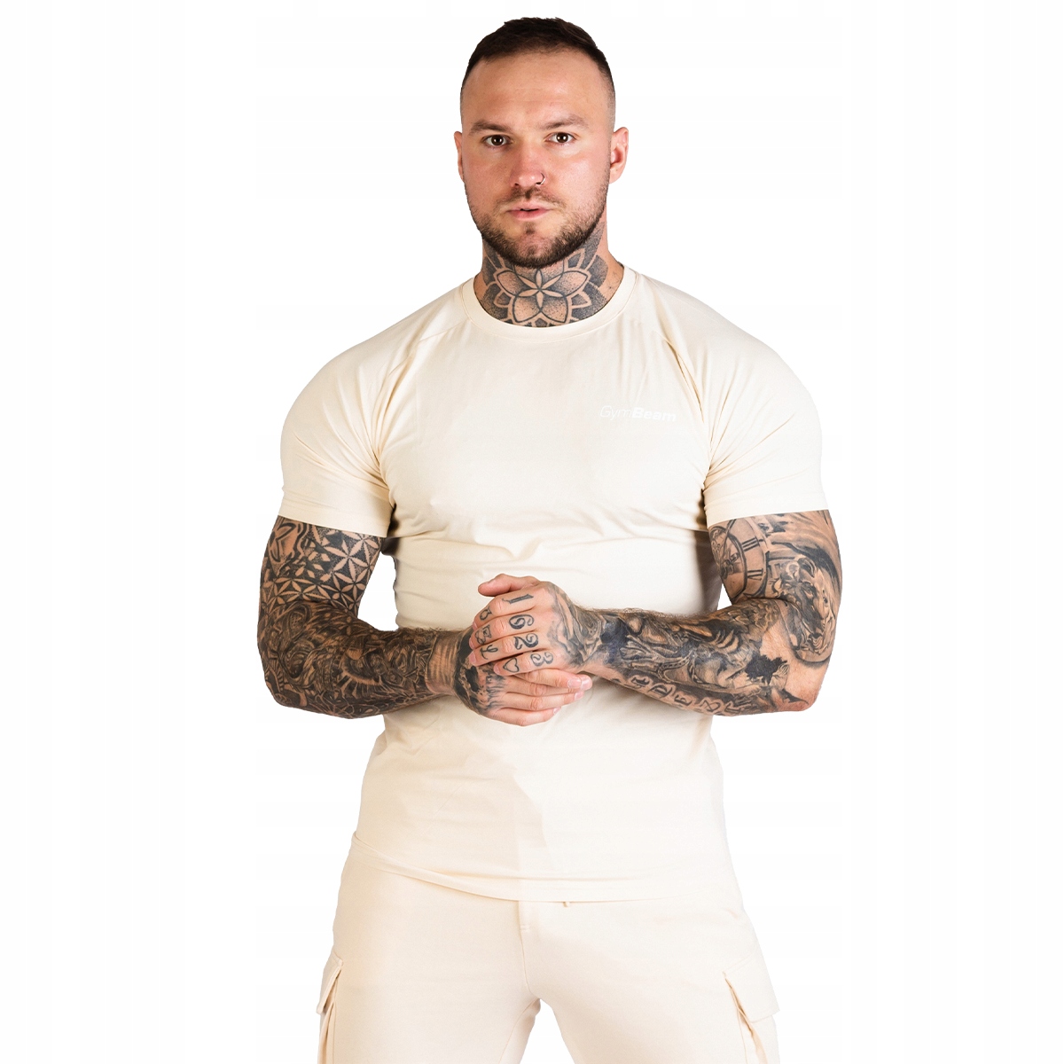 

Męska Koszulka Slim T-shirt Trn Sand GymBeam XL